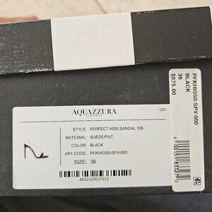 Aquazzura black sandals